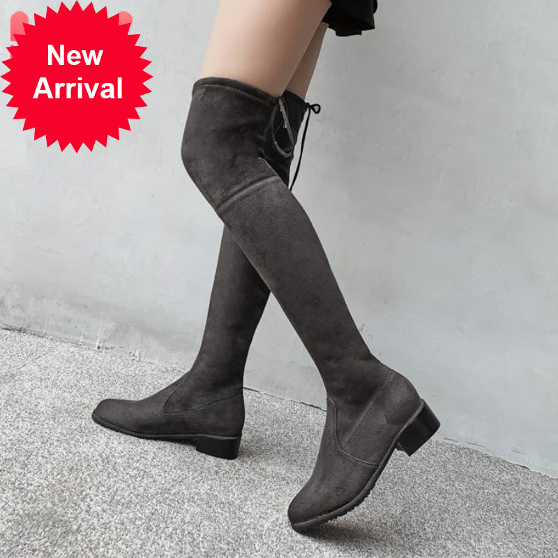 Women's Top quality on the knee zipper boots thick high-heeled pointed finger of warm foot stretching booties fashion shoes size, Black heel three cm
Women's Top quality on the knee zipper boots thick high-heeled pointed finger of warm foot stretching booties fashion shoes size, Black heel three cm
