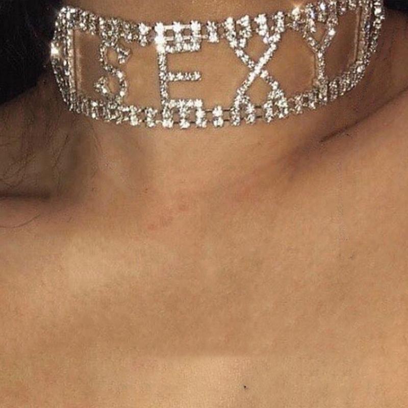 Vintage Crystal Letter Pendant Necklace For Women Metal Cool Fashion Punk Charm Hip Hop Harajuku Y2K Choker Necklace Jewelry New
Vintage Crystal Letter Pendant Necklace For Women Metal Cool Fashion Punk Charm Hip Hop Harajuku Y2K Choker Necklace Jewelry New