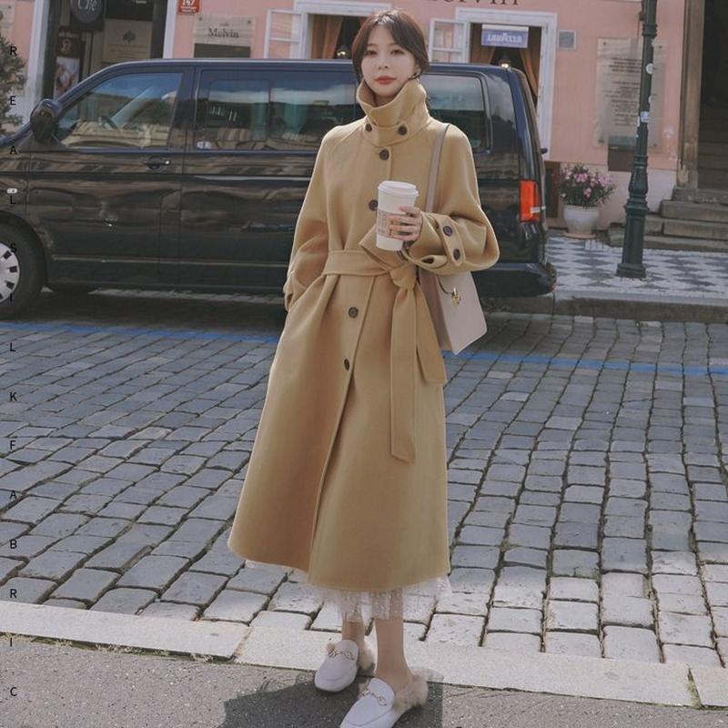 Female Winter Warm Long Black Belt Coat Ladies Elegant Office Wear Women' Artificia Wool Trench Coats Korean Outerwear Clothing
Female Winter Warm Long Black Belt Coat Ladies Elegant Office Wear Women' Artificia Wool Trench Coats Korean Outerwear Clothing