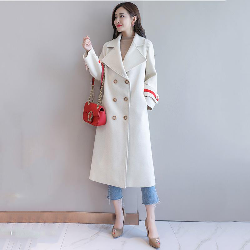 Women's 2021 Wool Coat Popular Fall Winter Mid-length Haze Blue Thick Woolen Coat Women Cashmere Female Lapel Belt E266, Pink
Women's 2021 Wool Coat Popular Fall Winter Mid-length Haze Blue Thick Woolen Coat Women Cashmere Female Lapel Belt E266, Pink