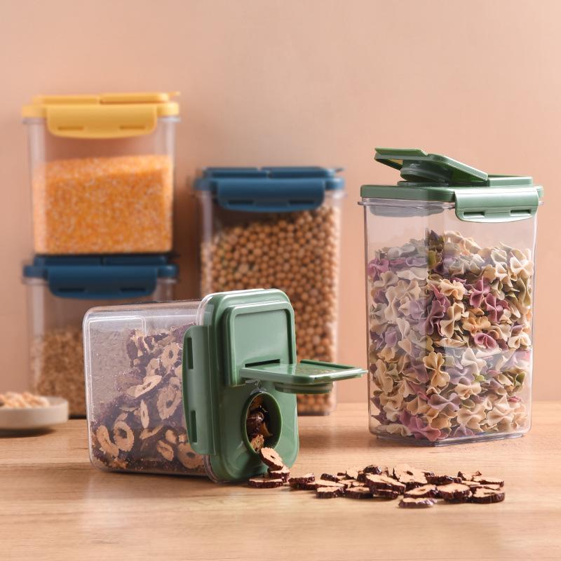PP Storage Box Plastic Clear Container Set with Pour Lids Kitchen Grain Cereal Storage Bottles Jars Dried Grains Tank
PP Storage Box Plastic Clear Container Set with Pour Lids Kitchen Grain Cereal Storage Bottles Jars Dried Grains Tank