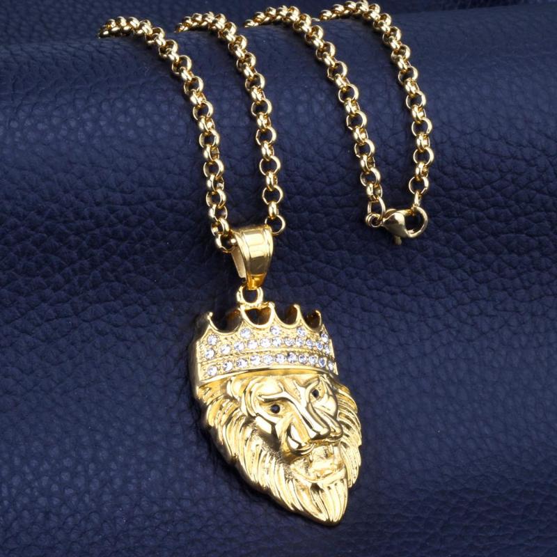 LUXUSTEEL Stainless Steel Lion Pendant Necklace Collars Choker Necklace Trendy Style Women Long Chains Jewelry Wholesale
LUXUSTEEL Stainless Steel Lion Pendant Necklace Collars Choker Necklace Trendy Style Women Long Chains Jewelry Wholesale