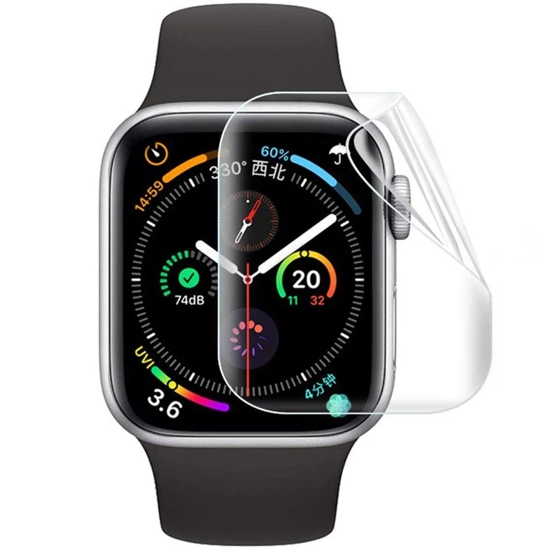 Screen Protector Film for Watch 45mm 41mm 42mm 38mm 40MM 44MM Clear Full Protective soft Glass iWatch Series 7 SE 6 56752754919926