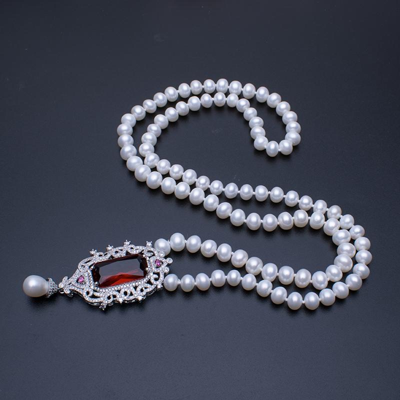 Pendant Necklaces Super Elegant Natural Freshwater Pearl Necklace 8-9mm Long 80cm Customized Length Jewelry Gifts
Pendant Necklaces Super Elegant Natural Freshwater Pearl Necklace 8-9mm Long 80cm Customized Length Jewelry Gifts