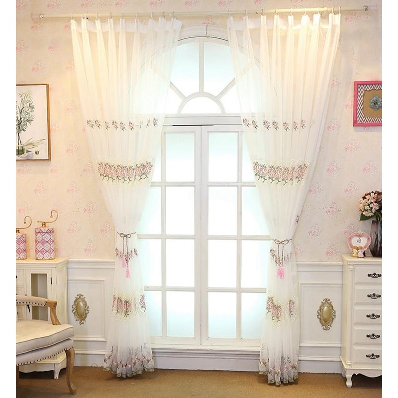 Embroidered Tulle Curtains Window Modern floral Curtains for Living Room Bedroom Kitchen European tulle Window Drapes curtain, Blue
Embroidered Tulle Curtains Window Modern floral Curtains for Living Room Bedroom Kitchen European tulle Window Drapes curtain, Blue
