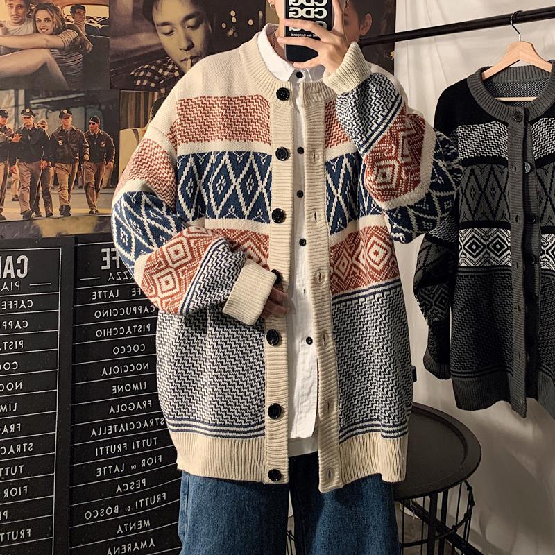 Men's sweater korean fashion loose cardigan knitted sweater autumn new hong kong style casual wild handsome coat, Black
Men's sweater korean fashion loose cardigan knitted sweater autumn new hong kong style casual wild handsome coat, Black