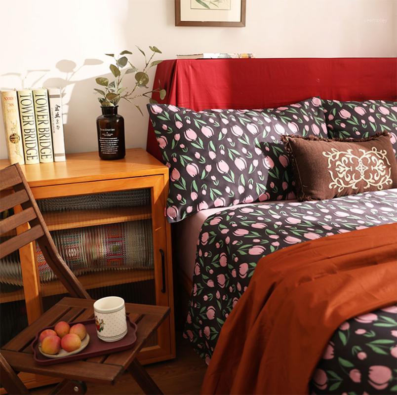 Cute sweet tulips flower bedding set,cotton full queen king single double home textile bed sheet pillow case duvet cover1, Picture color
Cute sweet tulips flower bedding set,cotton full queen king single double home textile bed sheet pillow case duvet cover1, Picture color