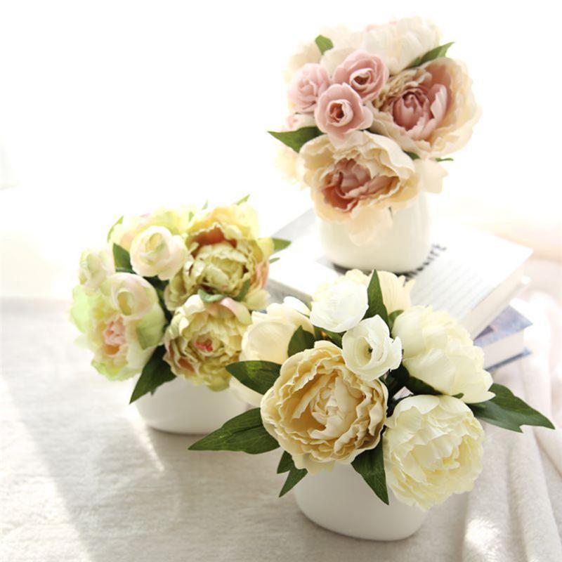 5 Colors 31CM Artificial Flowers Peony Blossom Bride Bouquet DIY Home Wedding Decoration Fake Flowers Plants Wholesale 40JA25
5 Colors 31CM Artificial Flowers Peony Blossom Bride Bouquet DIY Home Wedding Decoration Fake Flowers Plants Wholesale 40JA25