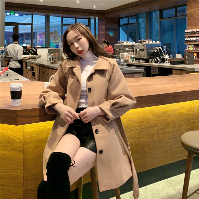Women Winter Long A-line Coat Female Overcoat with Buttons Casual Slim Waist Plus Size Elegant Manteau Femme Hiver Abrigo Mujer 201222