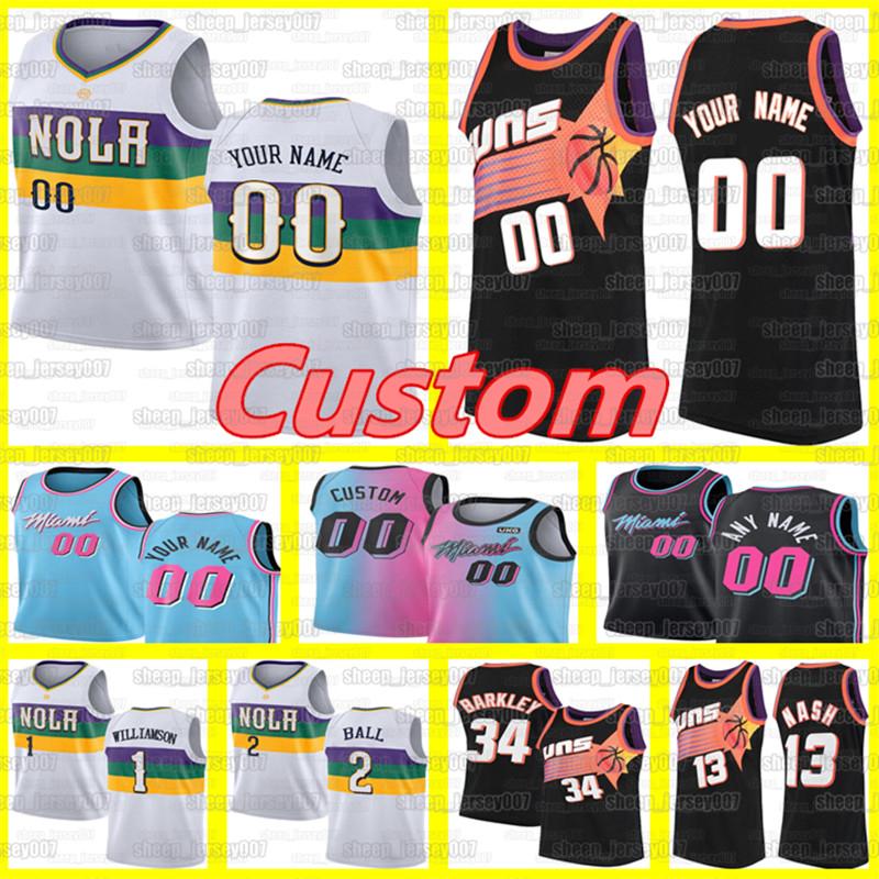Custom Steve 13 Nash Basketball Suns Jerseys New Orleans Pelicans Zion 1 Williamson Lonzo 2 Ball Jerseys Dwyane Heat 3 Wade, Custom(taiyang)
Custom Steve 13 Nash Basketball Suns Jerseys New Orleans Pelicans Zion 1 Williamson Lonzo 2 Ball Jerseys Dwyane Heat 3 Wade, Custom(taiyang)