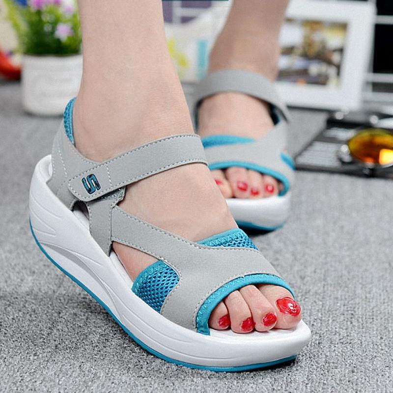Hot Sale Women Sandals Casual Mesh Breathable Shoes Women Ladies Wedges Sandals 2020 Fashion Summer Platform Sandalias Size 40, Blue
Hot Sale Women Sandals Casual Mesh Breathable Shoes Women Ladies Wedges Sandals 2020 Fashion Summer Platform Sandalias Size 40, Blue