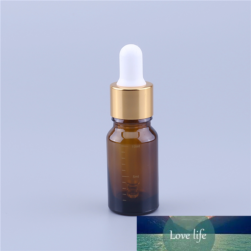 200pcs/lot Empty 10ML Scale Glass Serum Dropper Bottle 10cc Amber Blue Green Essential Oil Bottles with Scale on The Bottle