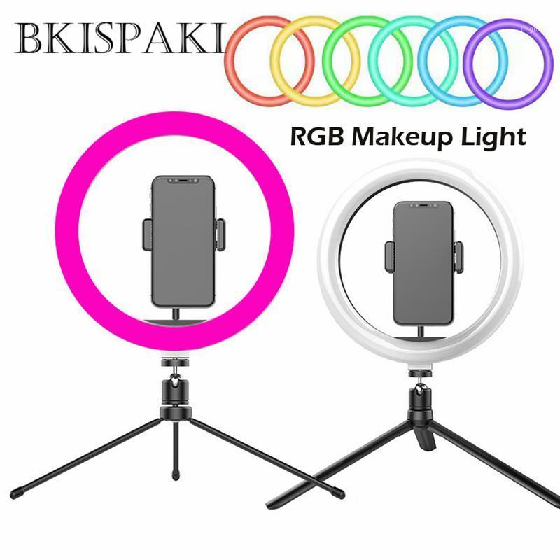 RGB Colors 10 inch Ring Light 26cm LED Dimmable Selfie Video Studio Fill Light Makeup Lamp For Youtube Vlog Photo Camera DSLR1
RGB Colors 10 inch Ring Light 26cm LED Dimmable Selfie Video Studio Fill Light Makeup Lamp For Youtube Vlog Photo Camera DSLR1
