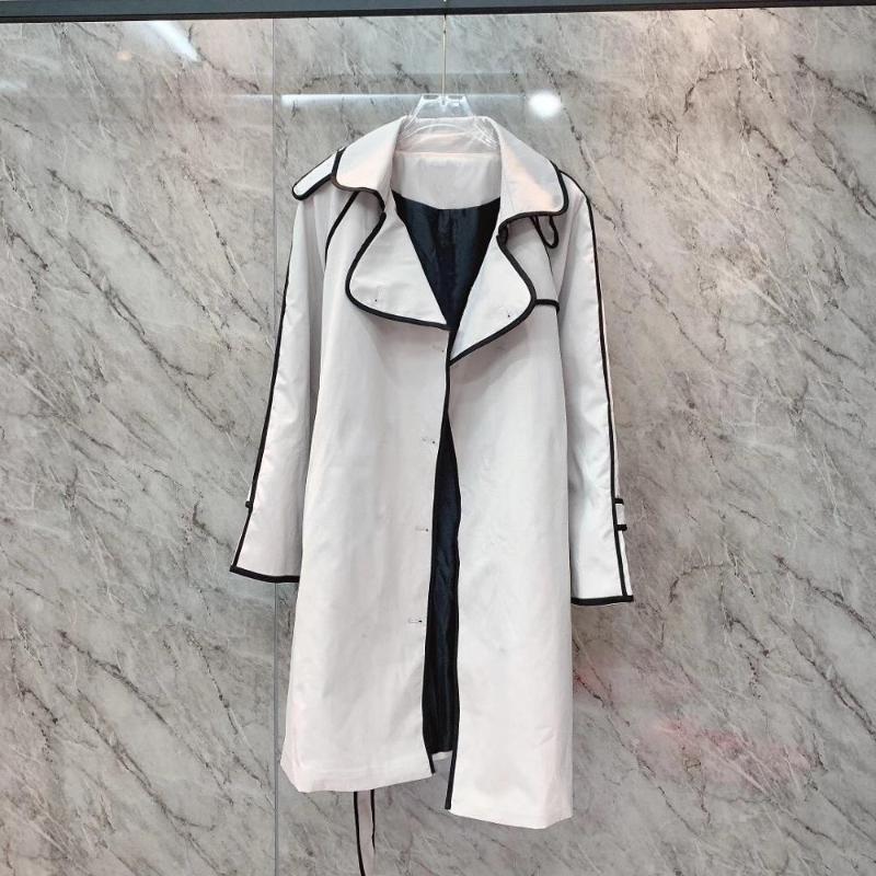 

The latest women' windbreaker jacket in the autumn and winter season of 2021 fashion close-fitting pure cotton loose beautiful, Khaki