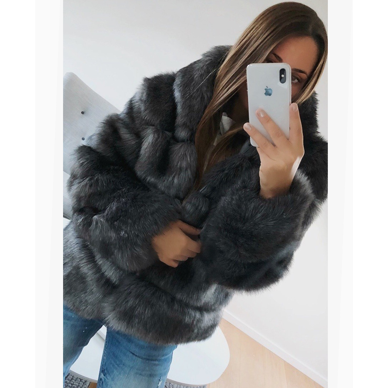 Umeko Women Clothing Faux Fur Coat Women Faux Leather Plus Size Clothing for Women S-4XL Winter Coats fur coats and jackets 201110