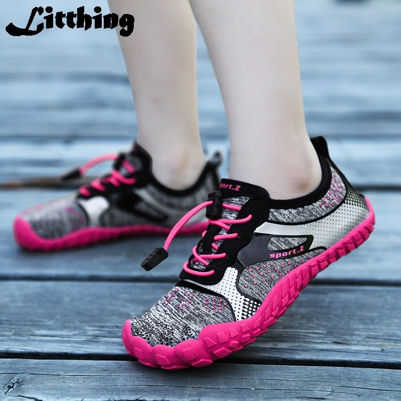 Children Shoes Summer Water Shoes Breathable Non-slip Sport Mesh Solid Color Sneaker Kids Boys Girls Beach Shoes 201130