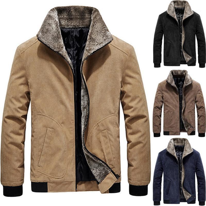 Men's Winter Thicken Coat Warm Solid Color Lapel Jacket Zipper Large Size Lapel Collar Coat with Pocket Clothes1
Men's Winter Thicken Coat Warm Solid Color Lapel Jacket Zipper Large Size Lapel Collar Coat with Pocket Clothes1