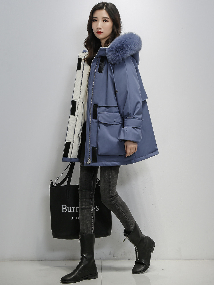 Cotton-padded Jacket Women's Mid-Length New Popular Fashion Winter Jacket Parka 201217