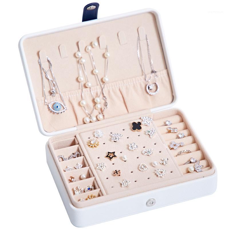 Fast Shipping PU Leather Jewelry Box Portable Fresh and Simple Earrings Bracelet Ring Necklace Jewelry Multiple Storage Case1
Fast Shipping PU Leather Jewelry Box Portable Fresh and Simple Earrings Bracelet Ring Necklace Jewelry Multiple Storage Case1