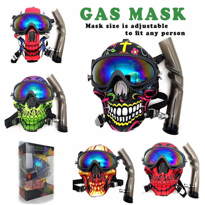 Gas Mask Creative Acrylic bongs Pipes silicone water pipe tobacco hookah tube shisha smoking accessory skull bong
Gas Mask Creative Acrylic bongs Pipes silicone water pipe tobacco hookah tube shisha smoking accessory skull bong