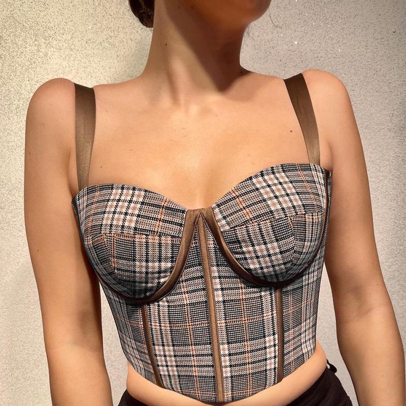 Women's Tanks & Camis Camisoles Summer For 2022 Elegant Retro Plaid Sling Corset Crop Top Female T-Shirt Girls Tank Clothing Tshirt Tees, White
Women's Tanks & Camis Camisoles Summer For 2022 Elegant Retro Plaid Sling Corset Crop Top Female T-Shirt Girls Tank Clothing Tshirt Tees, White