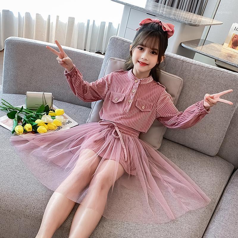 Fashion Kids Girls Skirt Set Autumn Children Long Sleever Velvet Suit Solid Color Blouse and Lace Skirt 2pcs Sets 4 8 12 Years1, Pink set
Fashion Kids Girls Skirt Set Autumn Children Long Sleever Velvet Suit Solid Color Blouse and Lace Skirt 2pcs Sets 4 8 12 Years1, Pink set