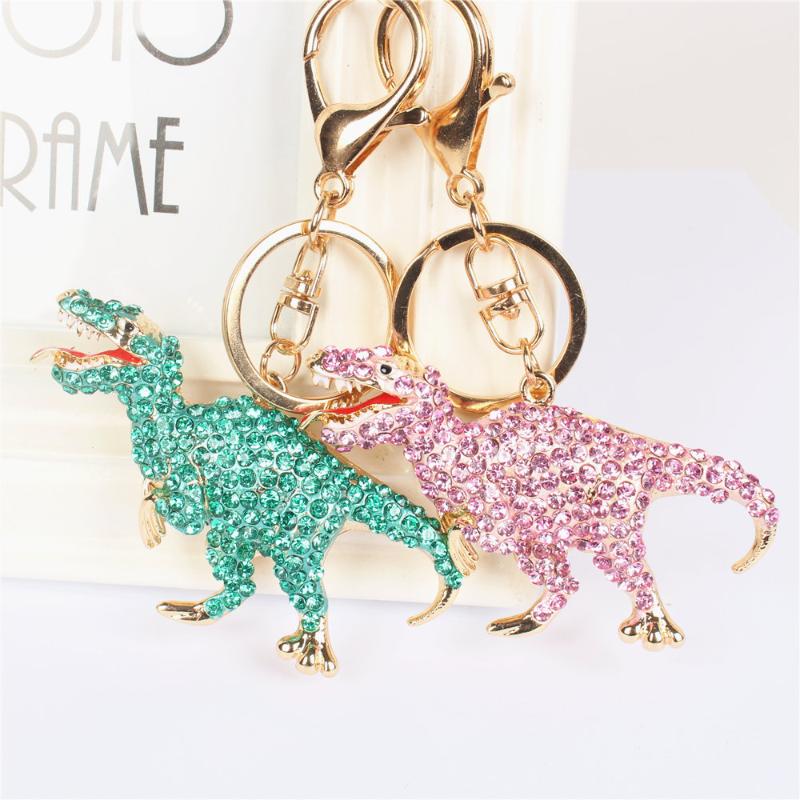 Dinosaur Key Chain Rhinestone Crystal Pendant Charm for Handbag Purse Bag Carkey Gift
Dinosaur Key Chain Rhinestone Crystal Pendant Charm for Handbag Purse Bag Carkey Gift