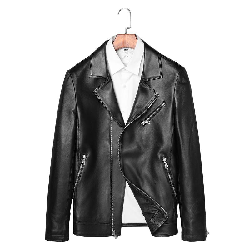 Man Fashion Genuine Leather Coat Quality Jacket Biker Style Slim Leather Clothes, Black
Man Fashion Genuine Leather Coat Quality Jacket Biker Style Slim Leather Clothes, Black