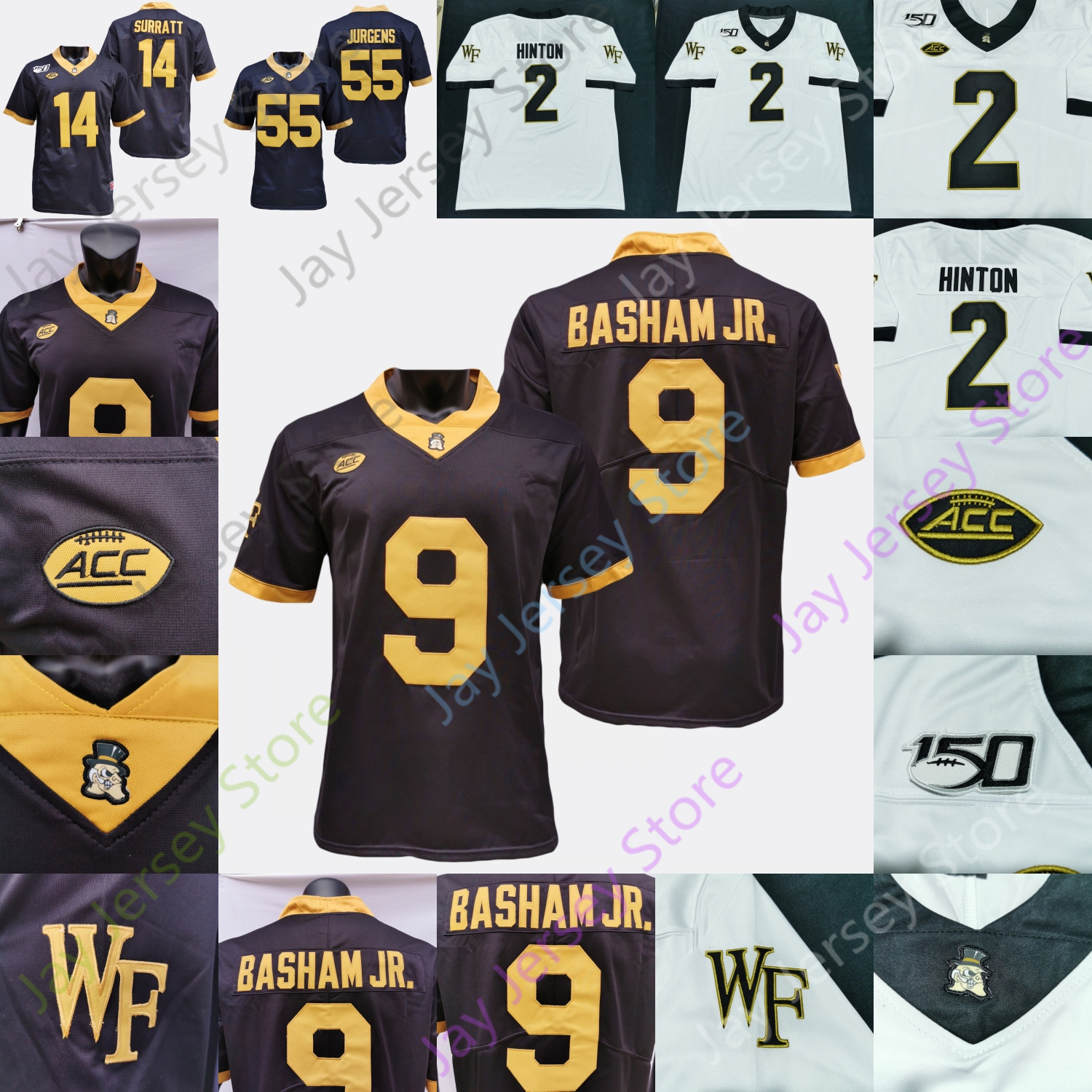 Wake Forest Demon Deacons Football Jersey NCAA College Sam Hartman Christian Beal-Smith Michael Kern Taylor Morin Roberson Greene Williams, Black
Wake Forest Demon Deacons Football Jersey NCAA College Sam Hartman Christian Beal-Smith Michael Kern Taylor Morin Roberson Greene Williams, Black