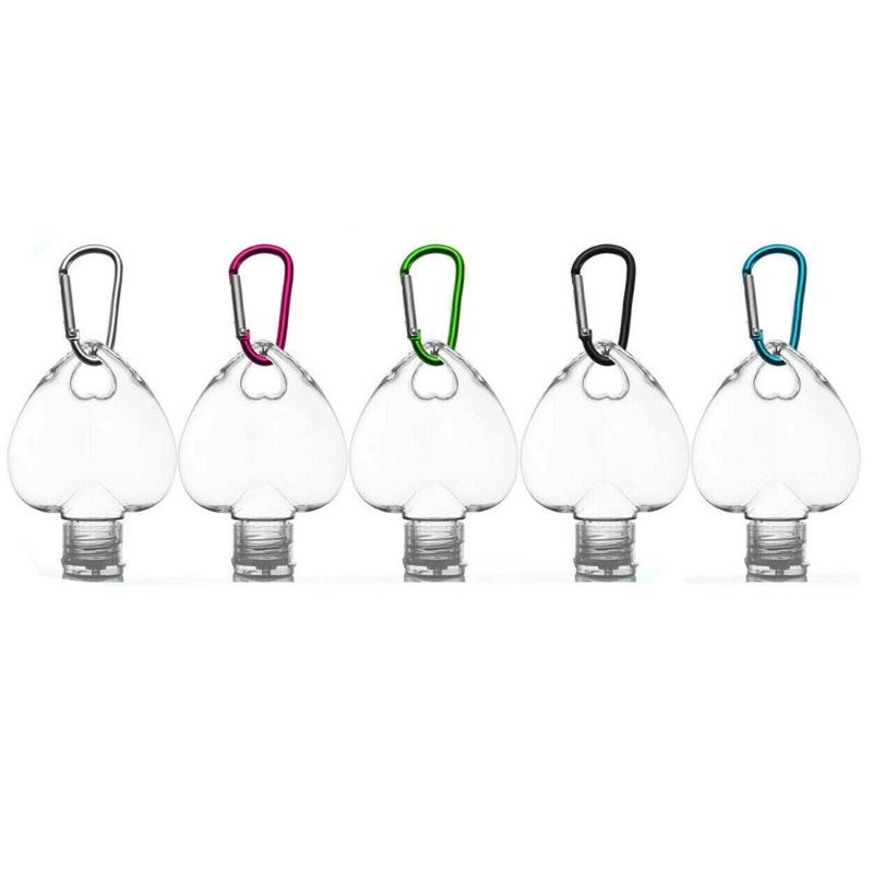 5/10 Pcs 50ml Portable Love Heart Shape Empty Refillable Bottles With Key Ring Travel Hand Sanitizer Bottle With Hook Carrier
5/10 Pcs 50ml Portable Love Heart Shape Empty Refillable Bottles With Key Ring Travel Hand Sanitizer Bottle With Hook Carrier