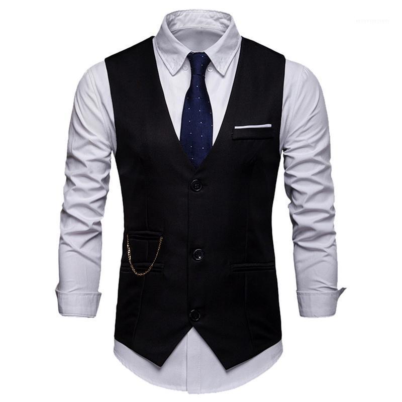 Fashion Nice Mens Business Dress Vests Slim Fit Mens Suit Vest Male Waistcoat Homme Sleeveless Formal Business Suit Jacket1, White
Fashion Nice Mens Business Dress Vests Slim Fit Mens Suit Vest Male Waistcoat Homme Sleeveless Formal Business Suit Jacket1, White