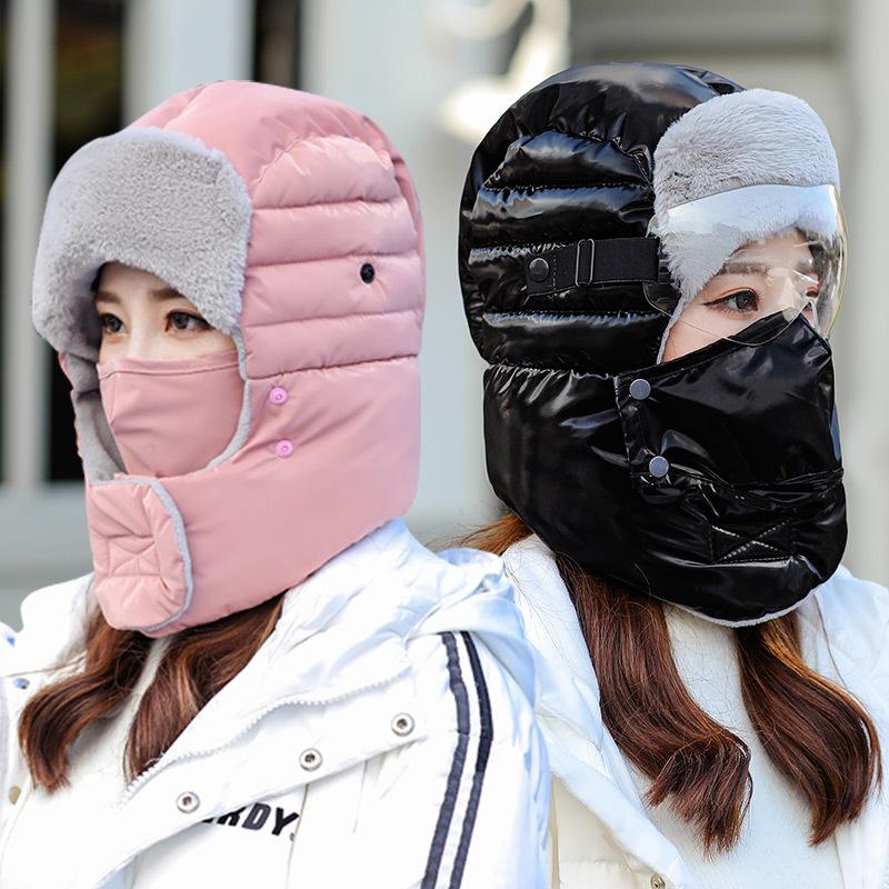 2020 New Russia Army Mask Sunglass Hat Thick Warm Winter Outdoor Hat Bomber Waterproof Leifeng Full Protectional, Bright black
2020 New Russia Army Mask Sunglass Hat Thick Warm Winter Outdoor Hat Bomber Waterproof Leifeng Full Protectional, Bright black