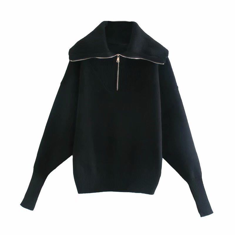 2021 New Women Fashion Elegant Knitted Sweater Jumper Turn Down Collar Female Oversize Pullovers Chic Tops White Black Awyy, C1
2021 New Women Fashion Elegant Knitted Sweater Jumper Turn Down Collar Female Oversize Pullovers Chic Tops White Black Awyy, C1