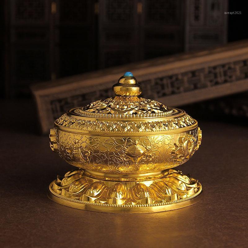Gold/Bronze/Red Copper High Grade Nepal Copper Alloy Buddha Incense Coil Burner Eight Treasures Mascot Incense Smoke Stove1
Gold/Bronze/Red Copper High Grade Nepal Copper Alloy Buddha Incense Coil Burner Eight Treasures Mascot Incense Smoke Stove1