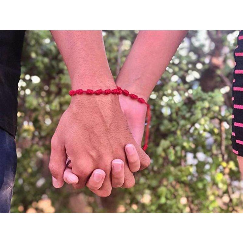 Charm Bracelets 2pcs 7 Knot Red String Friendship Bracelet Women's Jewelry Amulet For Success And Prosperity Lucky Couple Pendants
Charm Bracelets 2pcs 7 Knot Red String Friendship Bracelet Women's Jewelry Amulet For Success And Prosperity Lucky Couple Pendants