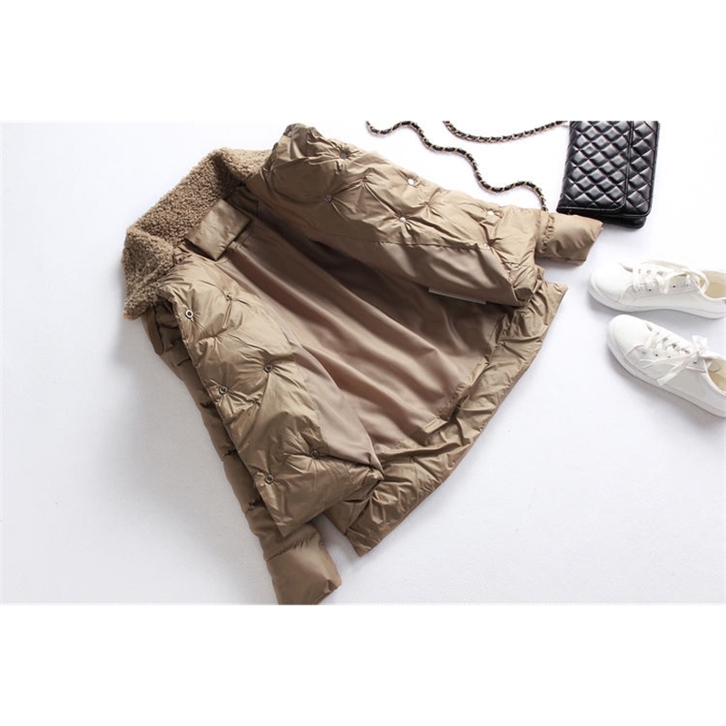Women's Short Jacket Winter Warm Cotton Coat Thick Clothing Lady Parkas 201019