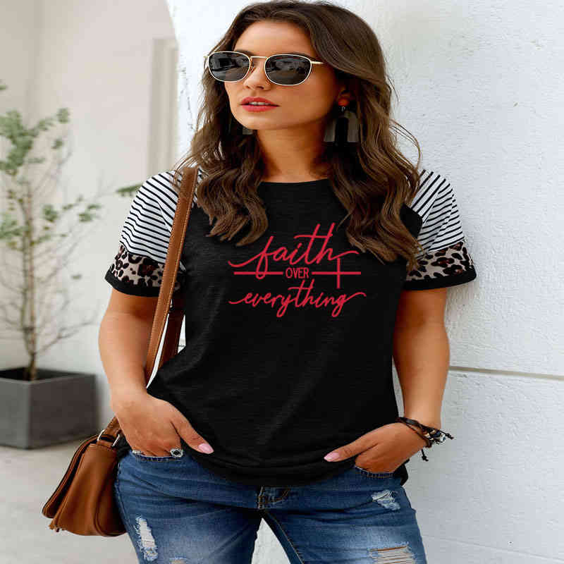 Casual Bible Christian Clothing Faith Over Everything T-shirt Quote Jesus Vintage Tops Fashion Graphic Tees Plus Size, White
Casual Bible Christian Clothing Faith Over Everything T-shirt Quote Jesus Vintage Tops Fashion Graphic Tees Plus Size, White