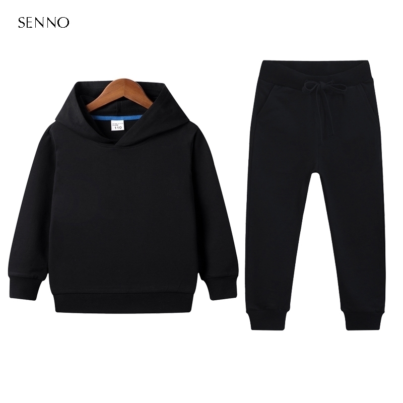 Solid Baby Boy Clothes Suits Casual Baby Girl Clothing Sets Children Suit Hoodies Sweatshirts Sports Pants Autumn Kids Set 201127