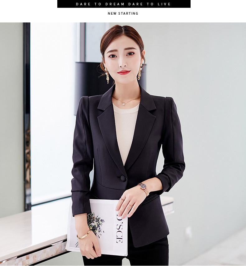 Autumn Winter Suits Women's Blazers Formal Office Work Blazer White Black Blazer Long Sleeve Slim Suit OL Coats Traje Terno T200319
