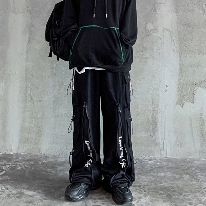 New Spring 2021 Autumn European and American Man-made Tidal Overalls Hip-hop Street Fashion Slacks Loose Pants FBQW, Black
New Spring 2021 Autumn European and American Man-made Tidal Overalls Hip-hop Street Fashion Slacks Loose Pants FBQW, Black