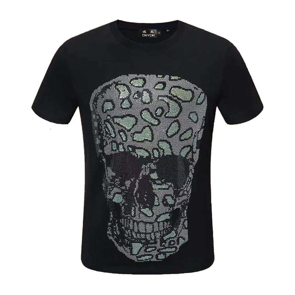 Men's 100% Cotton Round Neckline Short-sleeved T-shirt Crystal Outline Skull Rock Shirt Pp|459202157 D08r, Black
Men's 100% Cotton Round Neckline Short-sleeved T-shirt Crystal Outline Skull Rock Shirt Pp|459202157 D08r, Black