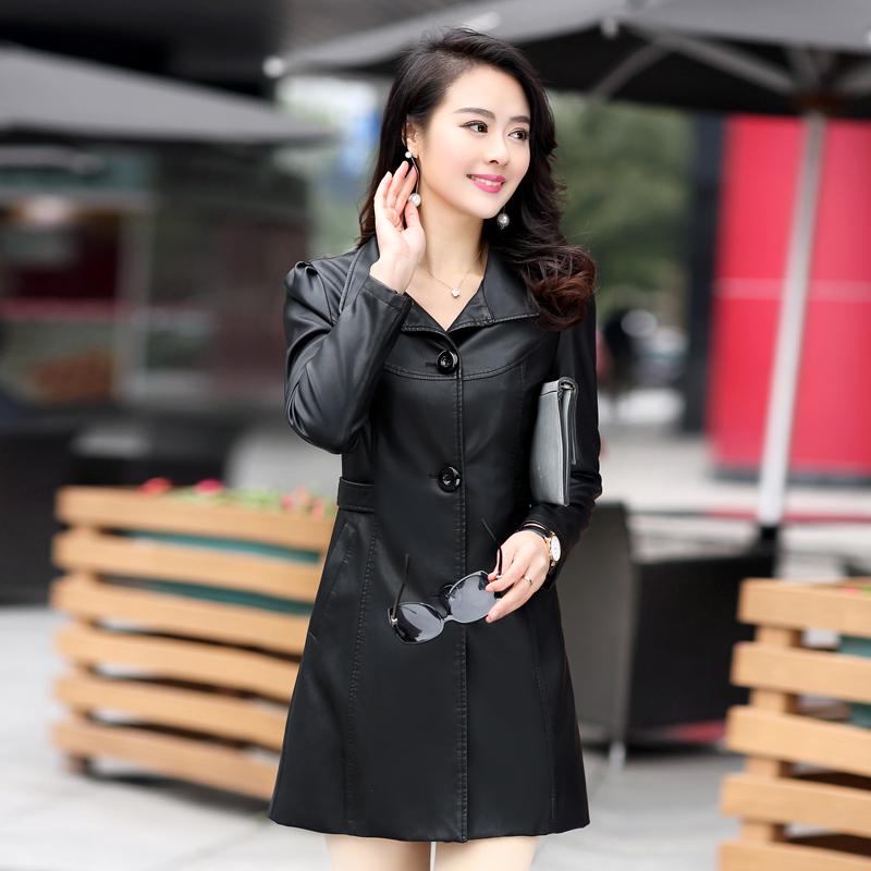 Women Slim Faux Soft Leather Jacket - 5XL 2020 New Ladies Luxury Ventilation Washed PU Leather Trench Coats Female Windbreaaker, Black
Women Slim Faux Soft Leather Jacket - 5XL 2020 New Ladies Luxury Ventilation Washed PU Leather Trench Coats Female Windbreaaker, Black