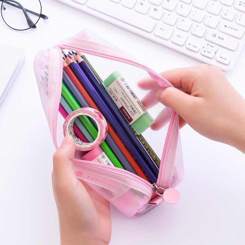 First semester students pen box pen bag Kaba bear transparent net gauze simple bag large capacity creative opening season1
First semester students pen box pen bag Kaba bear transparent net gauze simple bag large capacity creative opening season1