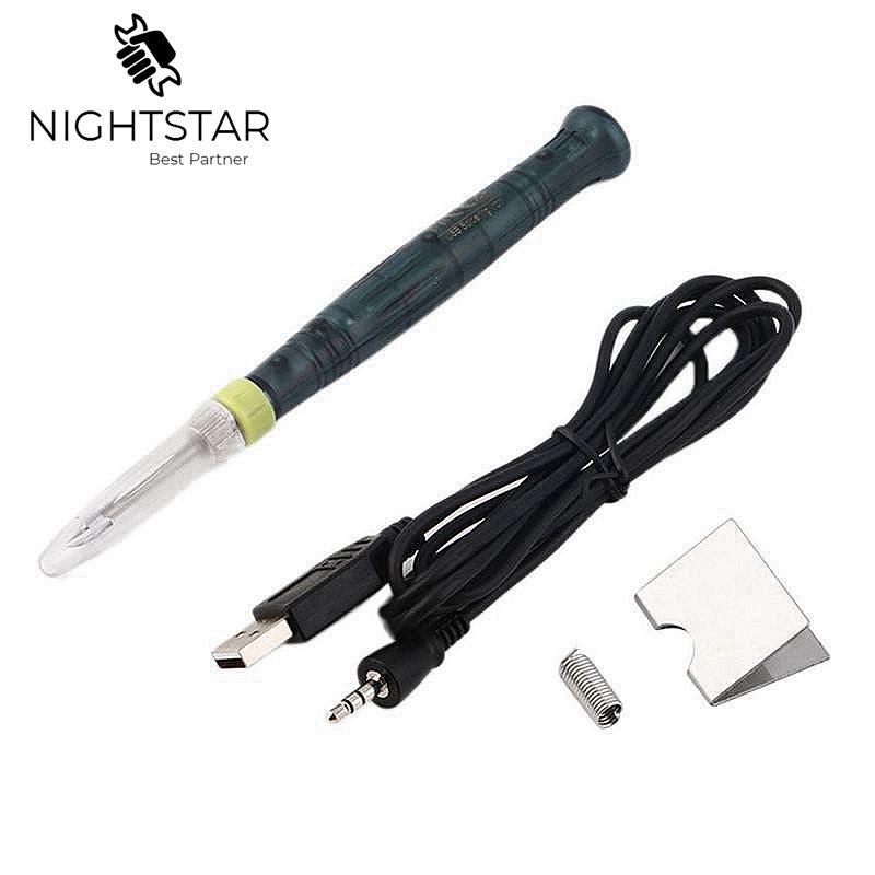 Mini USB Electric Portable Soldering Gun with LED Indicator Hot Iron Welding Heating Tool 5V 8W Soldering Iron
Mini USB Electric Portable Soldering Gun with LED Indicator Hot Iron Welding Heating Tool 5V 8W Soldering Iron