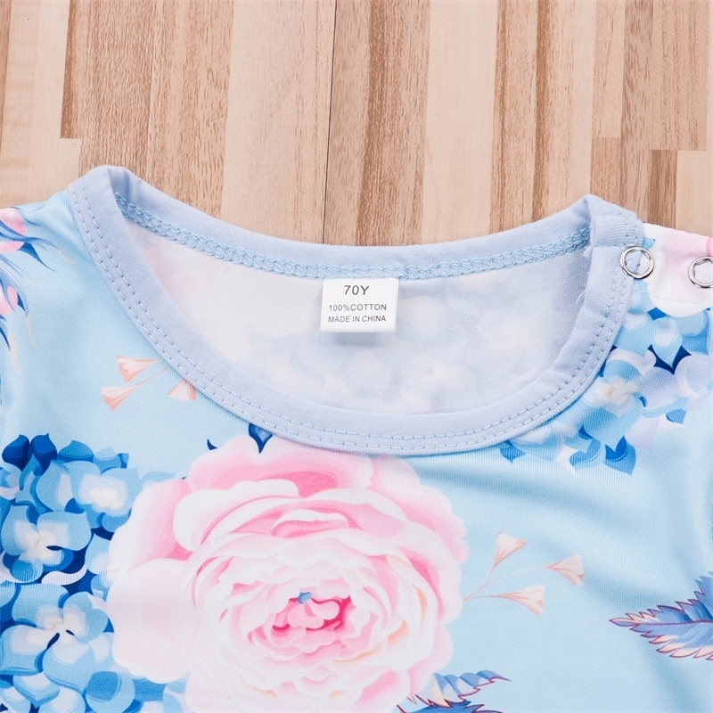 Baby Romper Autumn Winter Newborn Kids Girls Floral Jumpsuit Playsuit Infant Outfits Warm Cotton Clothes 6-24 Months 201029