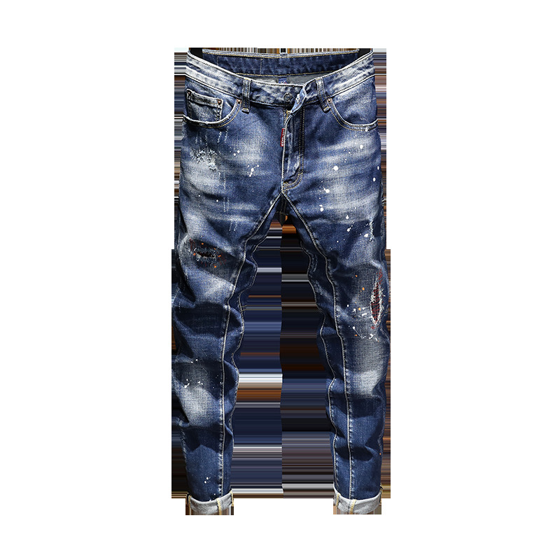 2021 New Jeans for Ripped Men Painted Thin Strain Pants Embroidered Hip Hip-hop Embroidery Blue Spring 1166
2021 New Jeans for Ripped Men Painted Thin Strain Pants Embroidered Hip Hip-hop Embroidery Blue Spring 1166