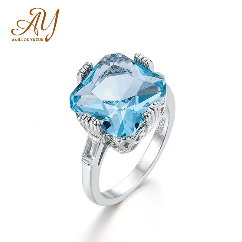 Cluster Rings Anillos Yuzuk Silver 925 Jewelry Ring Aquamarine Topaz Party Classic Sterling Woman Wedding Gift
Cluster Rings Anillos Yuzuk Silver 925 Jewelry Ring Aquamarine Topaz Party Classic Sterling Woman Wedding Gift