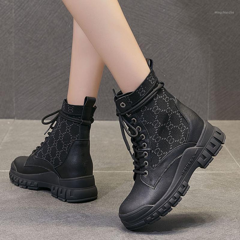 REVT Motorcycle Platform Boots Women Wedge Shoes Autumn Winter Fur Fashion Round Toe Lace-up suede leather Boots Ladies Shoes1, As pic
REVT Motorcycle Platform Boots Women Wedge Shoes Autumn Winter Fur Fashion Round Toe Lace-up suede leather Boots Ladies Shoes1, As pic