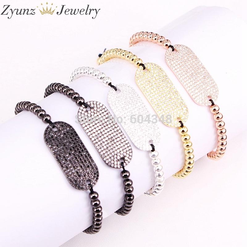 5 Strands ZYZ298-2404 Rectangle bar pave CZ zircon connector with 4mm copper beads adjustable macrame bracelet men women jewelry
5 Strands ZYZ298-2404 Rectangle bar pave CZ zircon connector with 4mm copper beads adjustable macrame bracelet men women jewelry