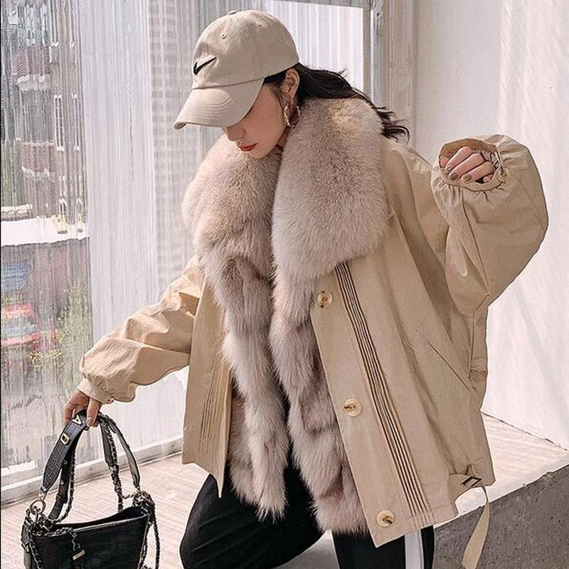 ZDFURS* 2020 New Fur Parker Women Detachable Fur Coat with Collar Inner Liner Winter Warm Clothing, Beige
ZDFURS* 2020 New Fur Parker Women Detachable Fur Coat with Collar Inner Liner Winter Warm Clothing, Beige